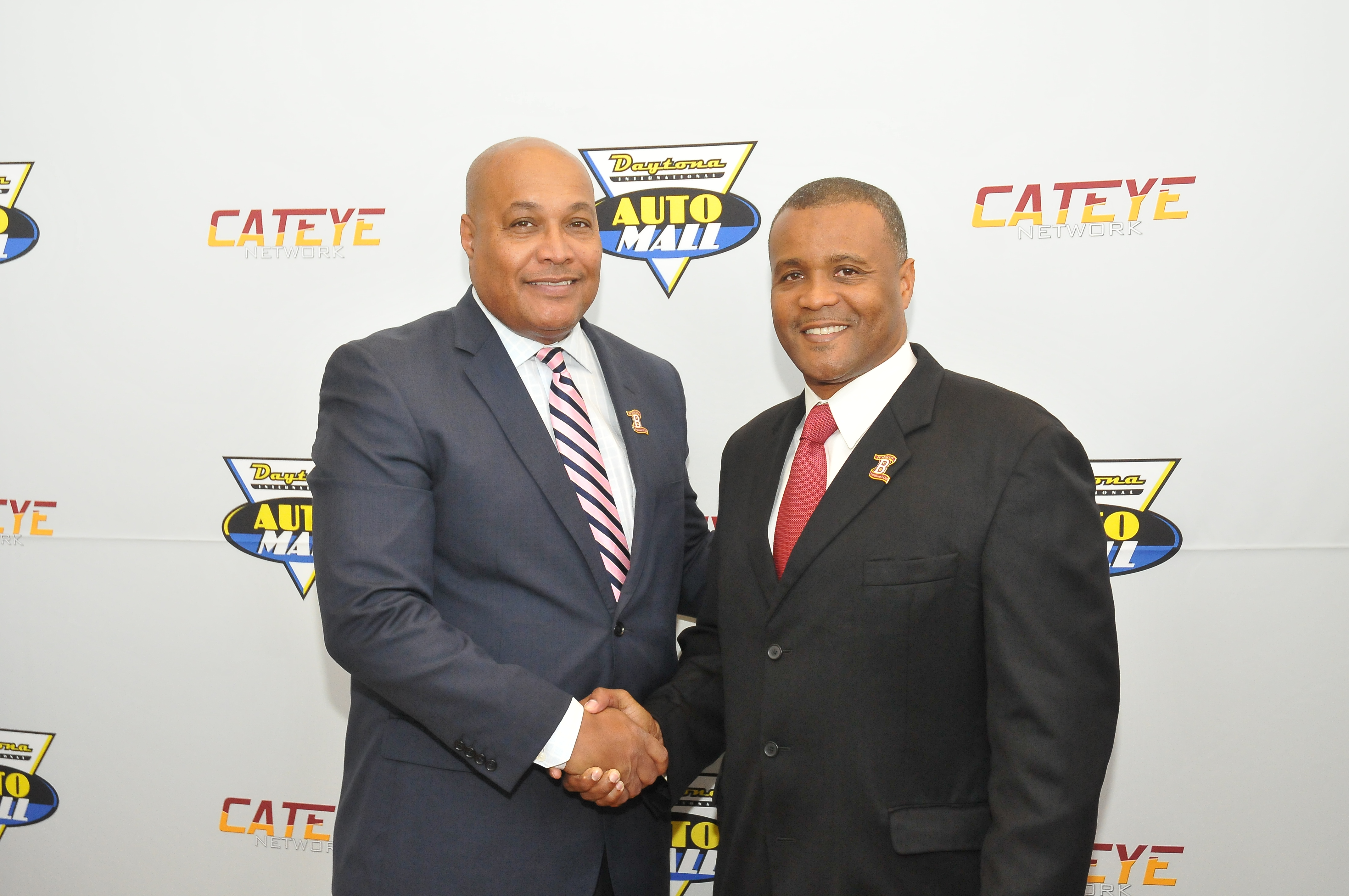 Athletic Director Lynn Thompson and Coach Terry Sims